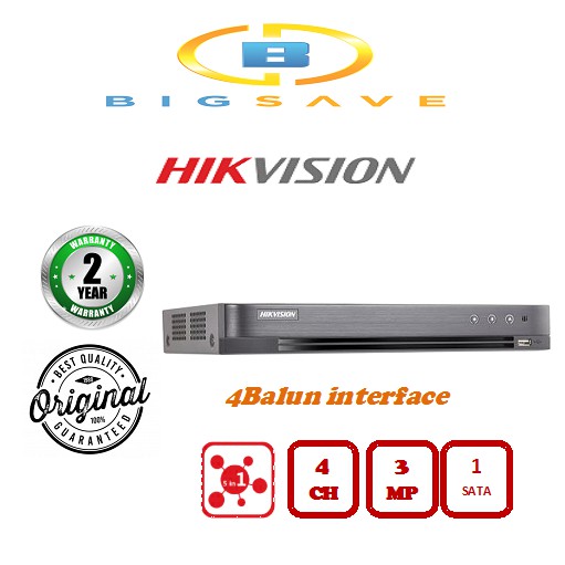 Hikvision 4ch 4 Channel Ds 74hqhi K1 B Turbo Hd Digital Video Recorder Up To 6ch Ip Shopee Malaysia