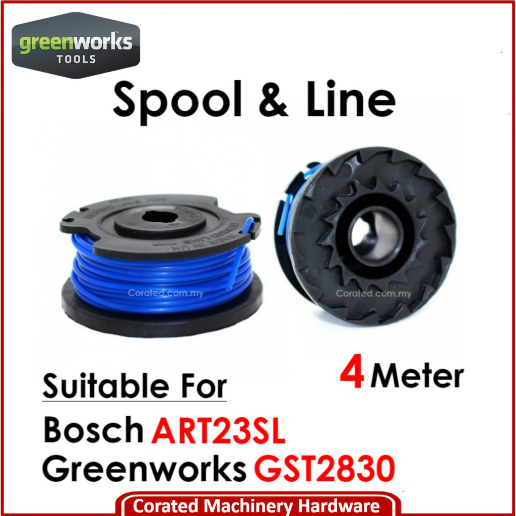 Corated Greenworks Replacement Spool And Line For Bosch Art23sl