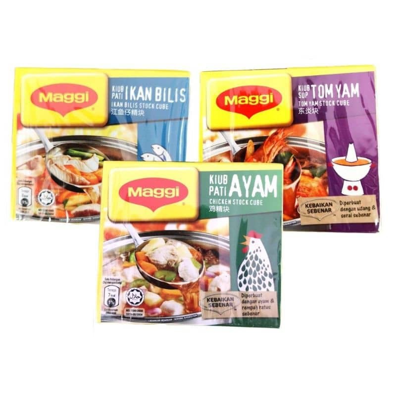 Buy Maggi Cube Ayam Tomyam Ikan Bilis Stock Cube 20gram 1box 2pcs Seetracker Malaysia