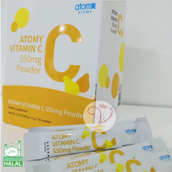 (Ready Stock) Atomy Vitamin C 550mg Powder (2g x 90 packets) Shopee