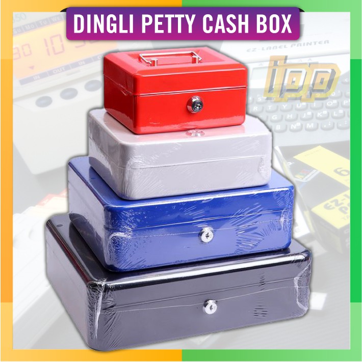 DINGLI PETTY CASH BOX 6"(15cm)W / 8"(20cm)W / 10"(25cm)W KEY LOCKBLE