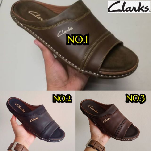 mens leather sandals clarks