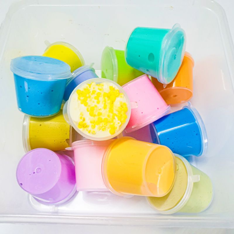 Fluffy Butter Slime Toy 1 Oz Kit Set Water Selaim Palette Murah Rm 1 Cloud Jiggly Tofu DIY Kids 史莱姆