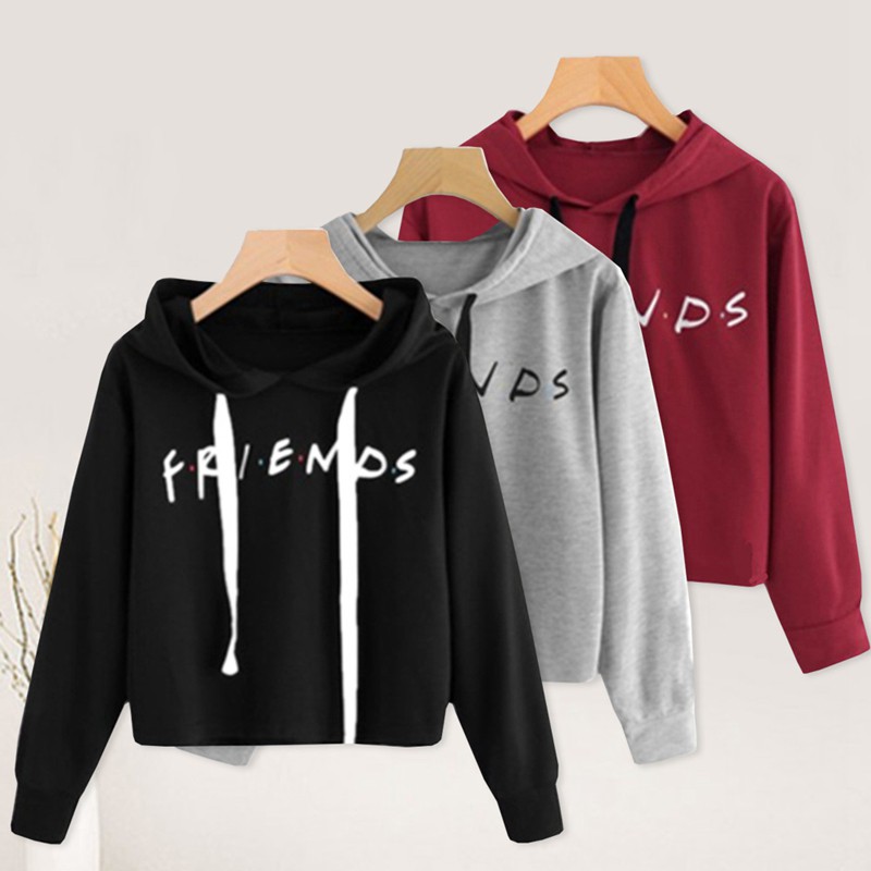 friends crop top hoodie