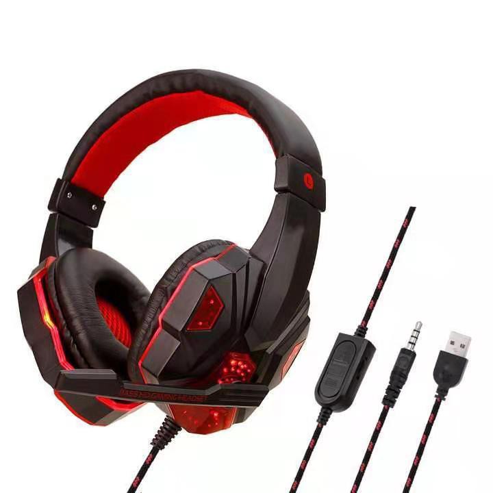 Glowing Gaming Headphone sy830 Head-Mounted Noise Cancelling Headphone ...