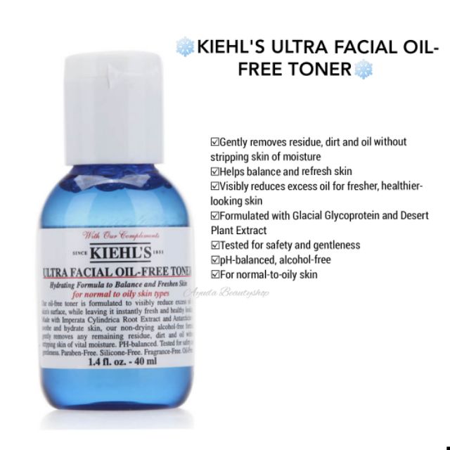 review kiehl's ultra facial oil free toner