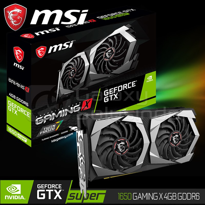 Msi Geforce Gtx 1650 Super Gaming X 4gb Gddr6 Shopee Malaysia