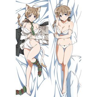 Anime Dakimakura 2way Strike Witches Lynette Bishop Gertrud Barkhorn 160x50cm Japanese 2wt Sexy Manga Girl Waifu Sexy Body Hugging Pillow Case Cover Female Loli Bed Decor Gift For Otaku Erica Hartmann Perrine