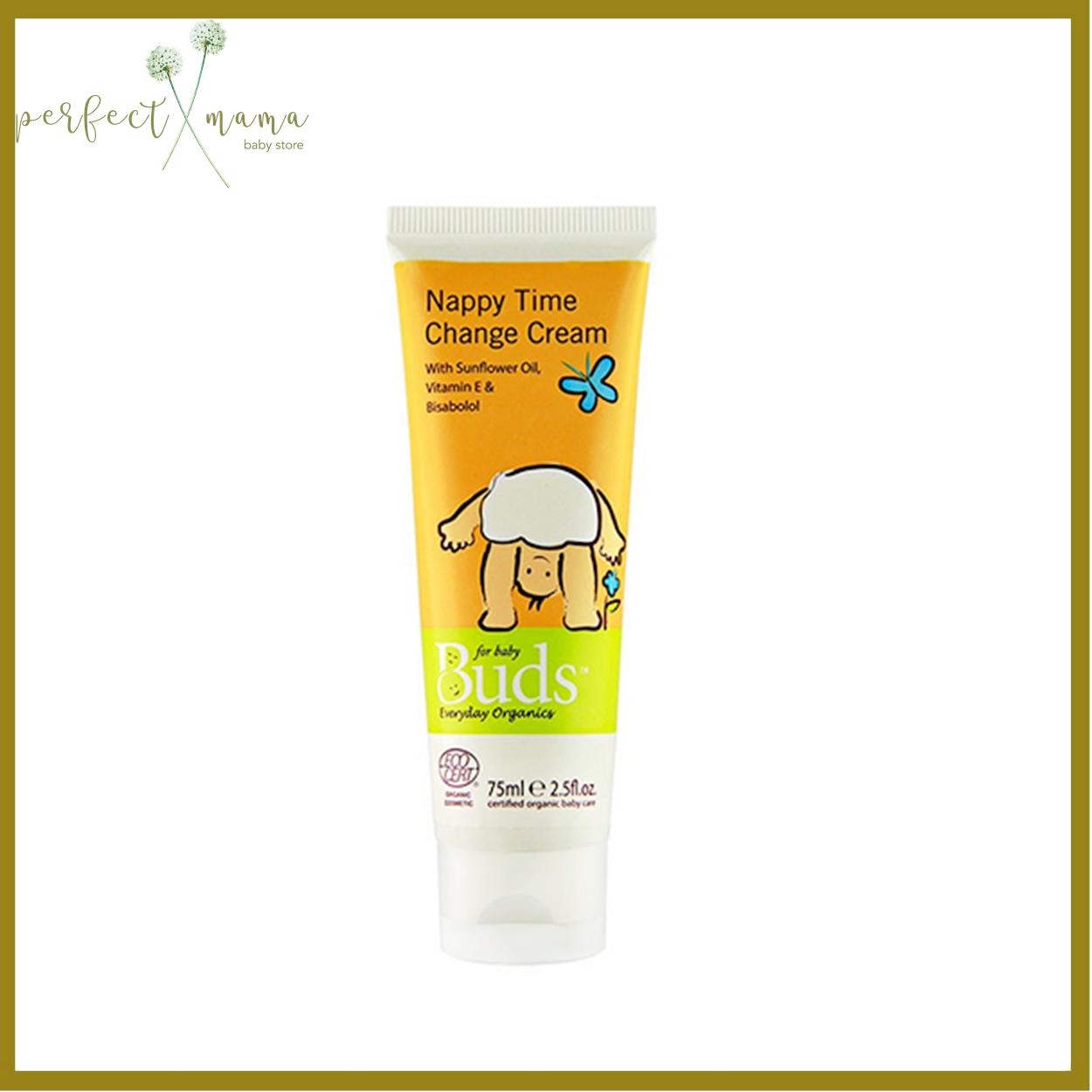 Krim Ruam Bayi Buds Everyday Organics Nappy Time Change Cream 75ml Shopee Malaysia