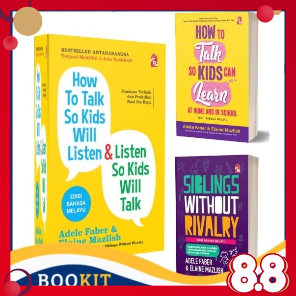 Buku Parenting How To Talk So Kids Will Listen How To Talk So Kids Can Learn At Home School Edisi B Melayu Shopee Malaysia