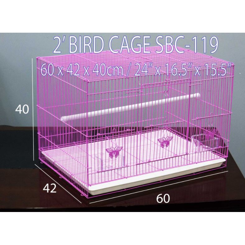 (SBC-119) Bird/ Sugar Glider/ Rabbit/ Iguana/ Chicken/ Guinea Pig Cage | 2 feet long, 60L x 42W x 40H cm| Sangkar Burung