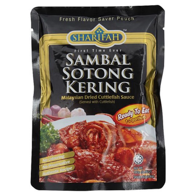 Sharifah Malaysian Dried Cuttlefish Sauce 180g Shopee Malaysia