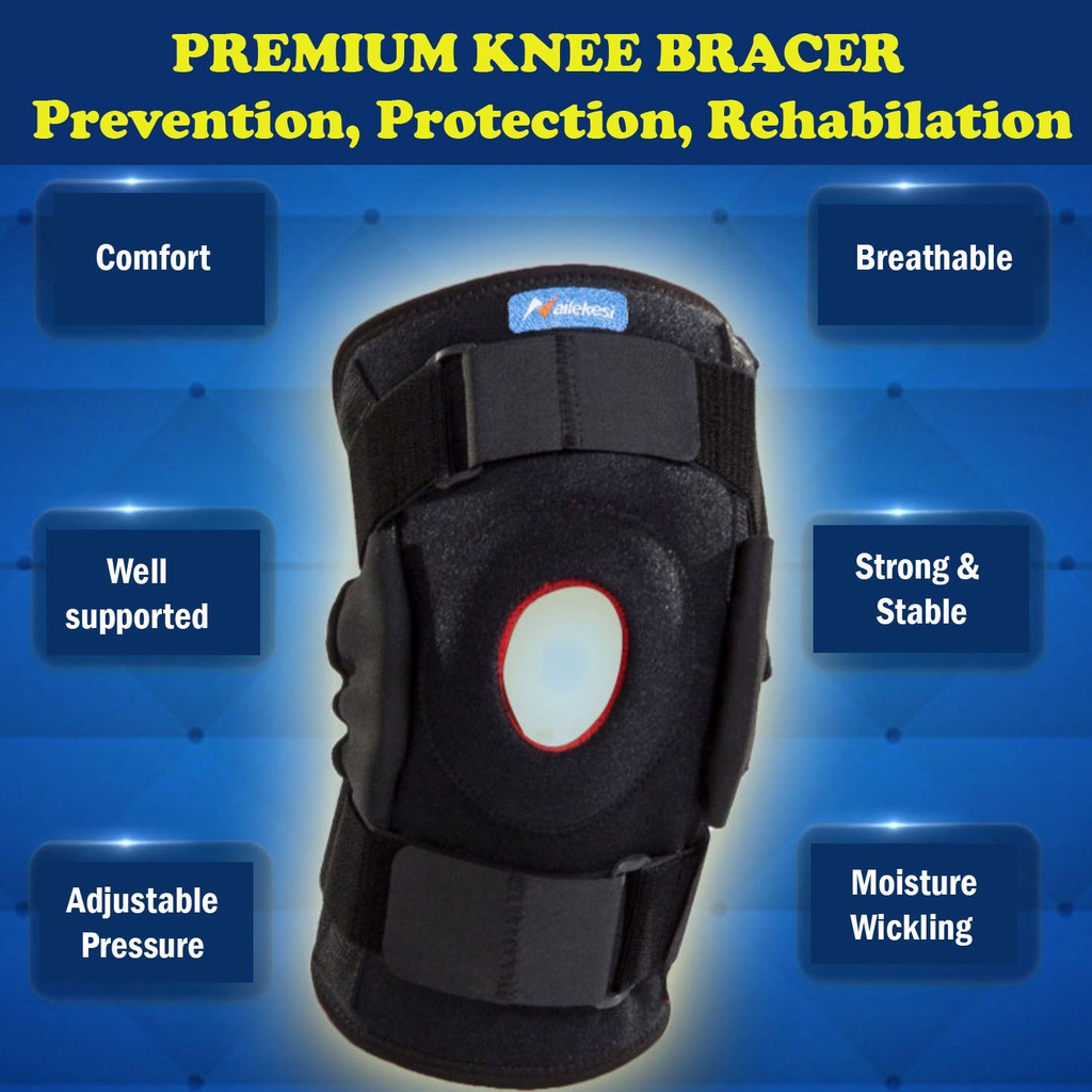 Knee Bracer Sport Medical Support Pendakap Penyokong Lutut Shopee