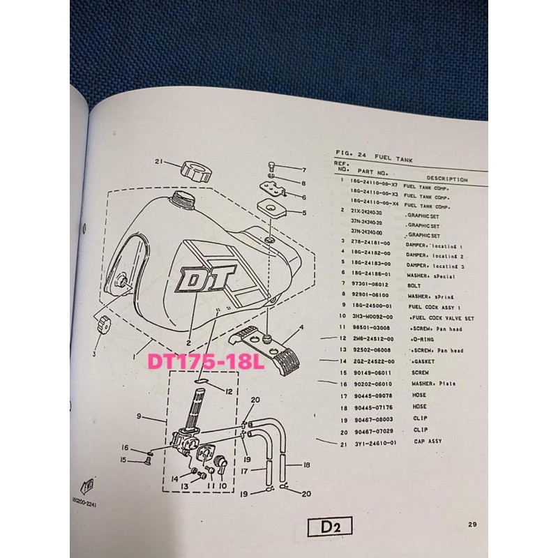 photostat) Yamaha DT125 Enduro 2A6 4F2 18G DT175 DT125Lc DT200r DT200wr Parts Catalogue | Shopee Malaysia photostat) Yamaha DT125 Enduro 2A6 4F2 18G DT175 DT125Lc DT200r DT200wr Parts Catalogue | Shopee Malaysia