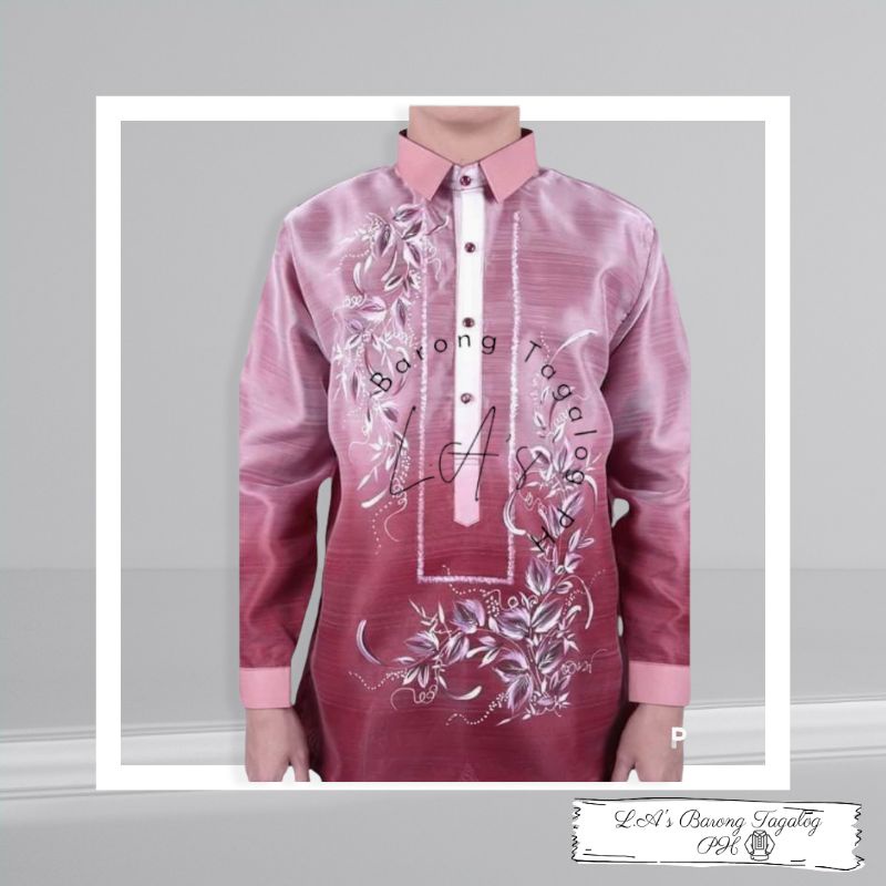 Monochromatic Handpainted Modern Barong Tagalog