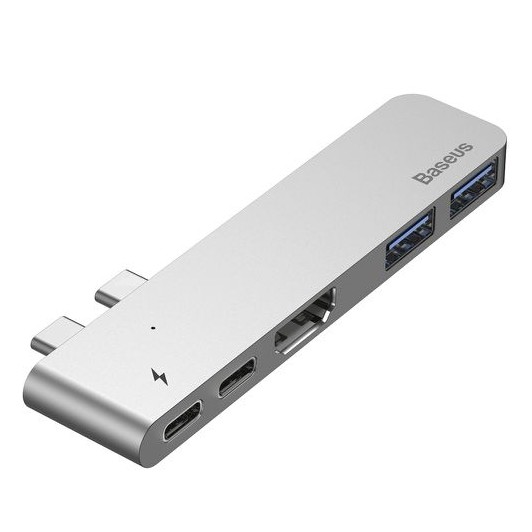 Baseus Thunderbolt Type C Hub For Macbook Pro With Hdmi Dual Usb 3 0 Adapter Shopee Malaysia