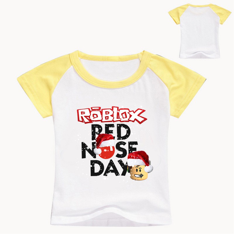 Clothes Kids Print Tee Tops Roupas Boys Girls Roblox Red Nose Day - clothes kids print tee tops roupas boys girls roblox red nose day