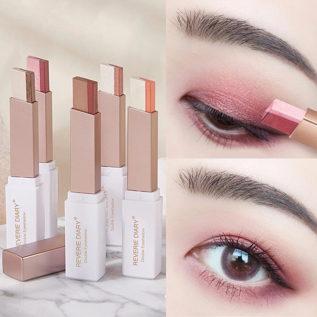 Quality Purpose Two-tone Gradient Eyeshadow Pencil/ Waterproof Sweat-proof Not Easy Pluck Makeup Eye Shadow - Image 3