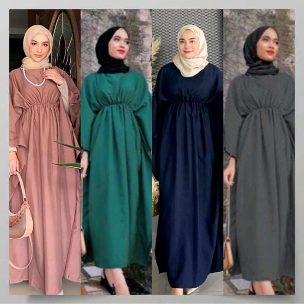 Kelawar Dress Kaftan Kelawar Kaftan Viral Kaftan Dress Kaftan Lengan ...