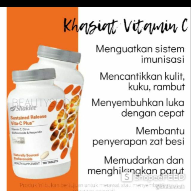 Shaklee vitamin c sustained release | Shopee Malaysia