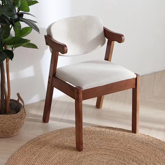 Nordic Dining Chair Ikea Home ZShape Design Wooden Leg Modern Style