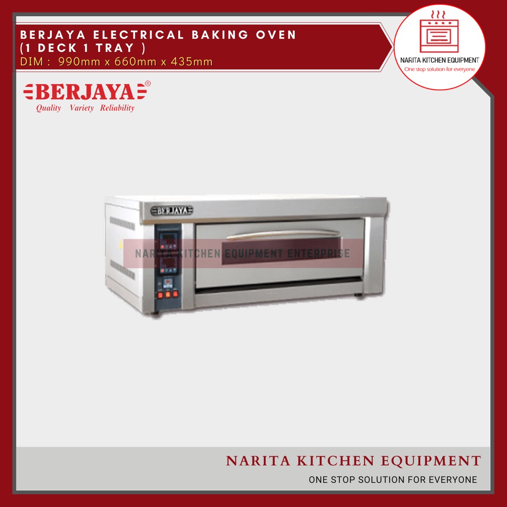 [HOT ITEM] BERJAYA Electrical Baking Oven 1 Deck 1 Tray 10kg/hr (BJY