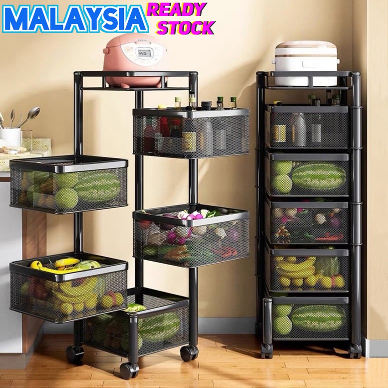 Unique Kitchen Storage Rack On Wheels for Small Space