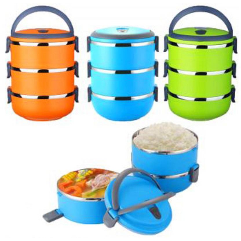 LUNCH BOX 3-tier Food Storage Food Bowl Bekas Makanan Tengahari Bekal ...