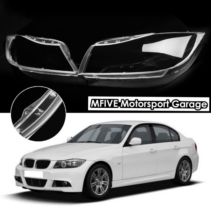 Bmw E90 Headlights Lens Cover 1 Pair Shopee Malaysia