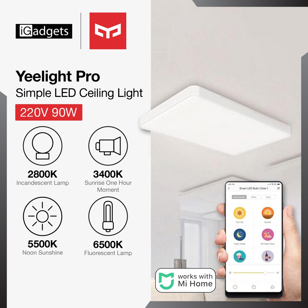 yeelight simple led ceiling light pro