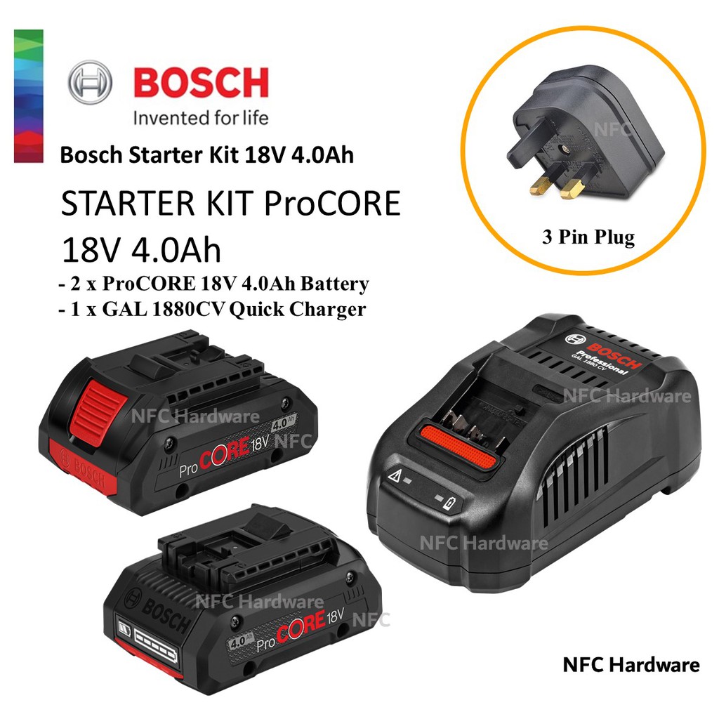 thumbnail image 2 of BOSCH ProCORE 18V 4.0Ah Lithium-Ion Battery – Original – NEW 2 of 4