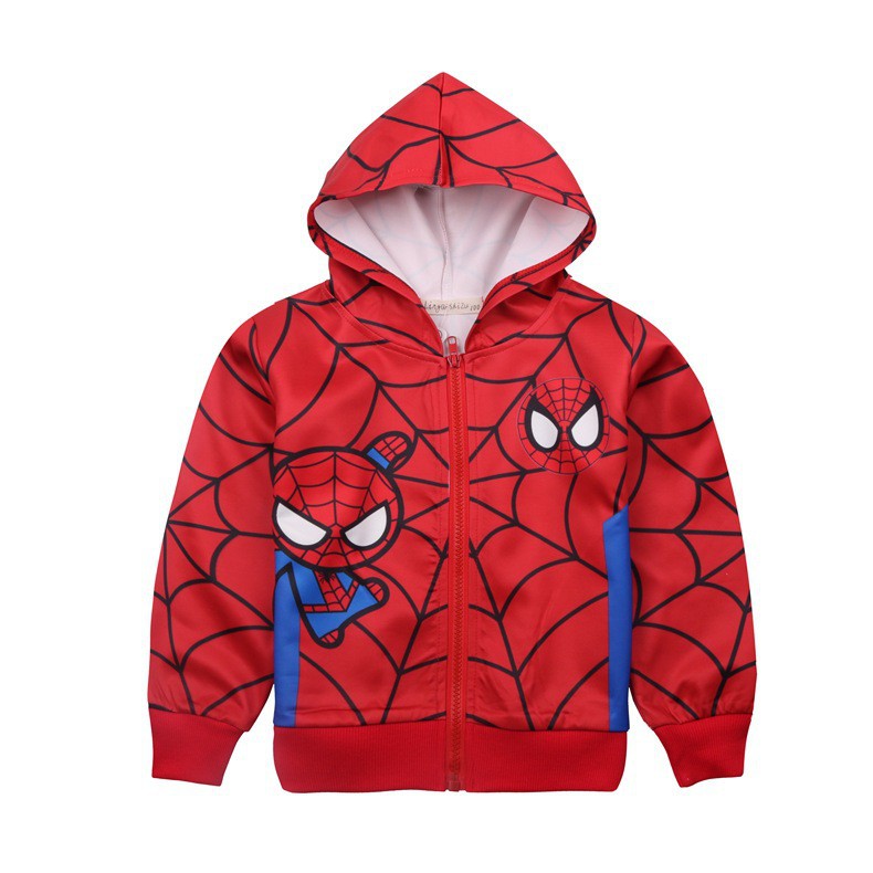 Spiderman baby boy autumn and winter hooded sweater long-sleeved coat jacket  | Shopee Malaysia