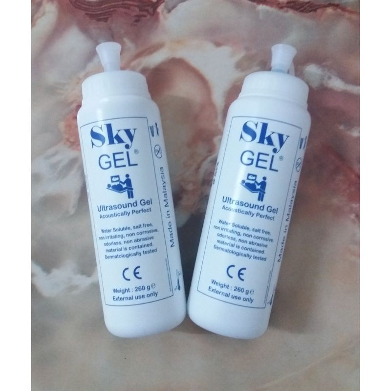 Sky Gel Ultrasound Gel, 260 g/btl (Blue Colour/Colourless) Shopee