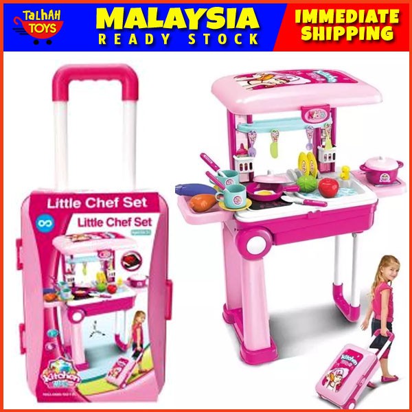 trolley kitchen set for girl