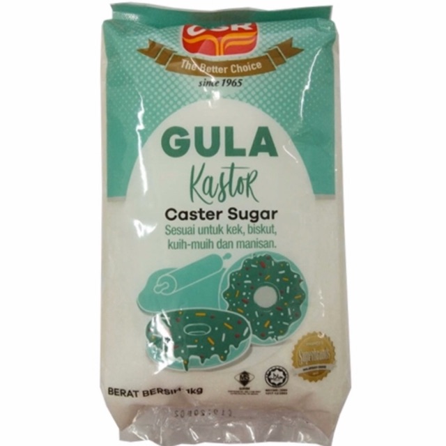 Csr Caster Sugar Gula Kastor 1 Kg Shopee Singapore