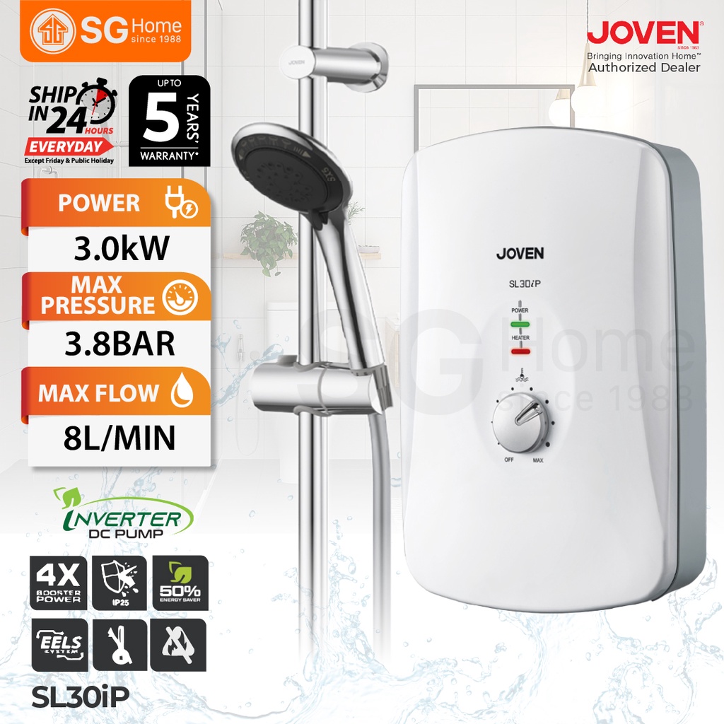 (NEW) Joven SL30iP Instant Water Heater With Inverter Dc Pump Shopee