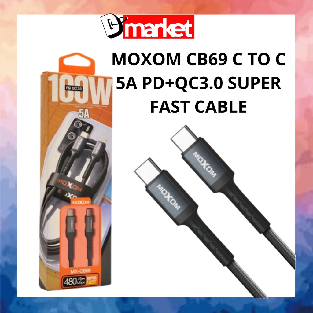 moxom-mx-cb69-pd-100w-5a-super-fast-charging-cable-pd-cable-c-to-c