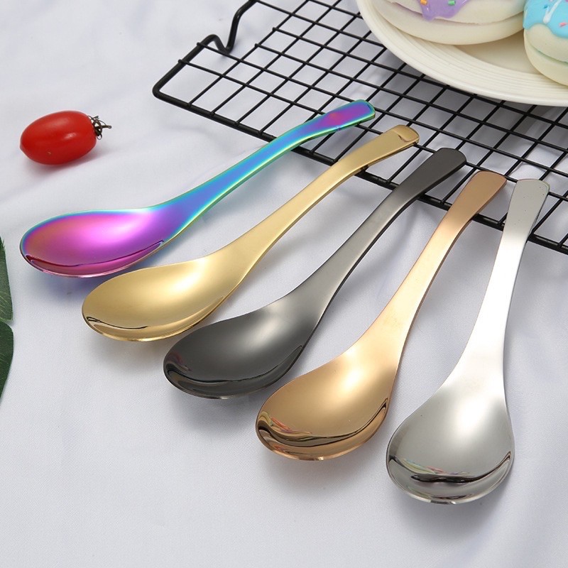 Korean Soup Spoon SUS304 Multi Purpose Kitchen Tools Stainless Steel