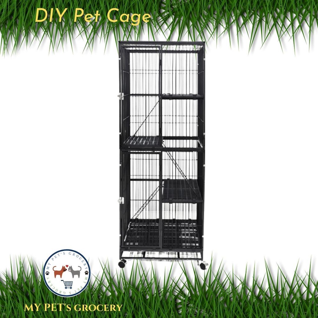 Ready Stock💥 SET A💥 DIY Super Solid Big Pet Cage Cat Cage💥Big Pet Cage ...