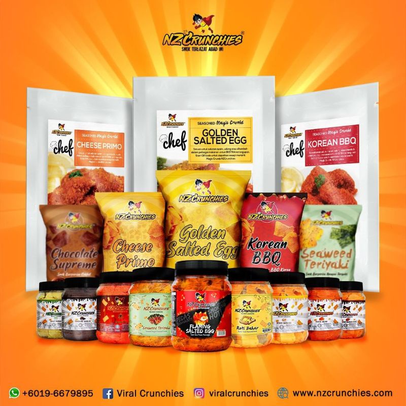 Buy Nz Crunchies Snek Kudapan Lazat Viral 220 Gram 60 Gram Seetracker Malaysia