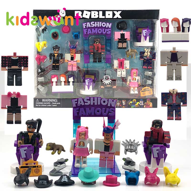 Fashion Famous Roblox Toys Building Blocks Virtual World Games Robot Model World Action Figure Box Set Children Toys Kids Gift Shopee Malaysia - roblox fashion famous toy set