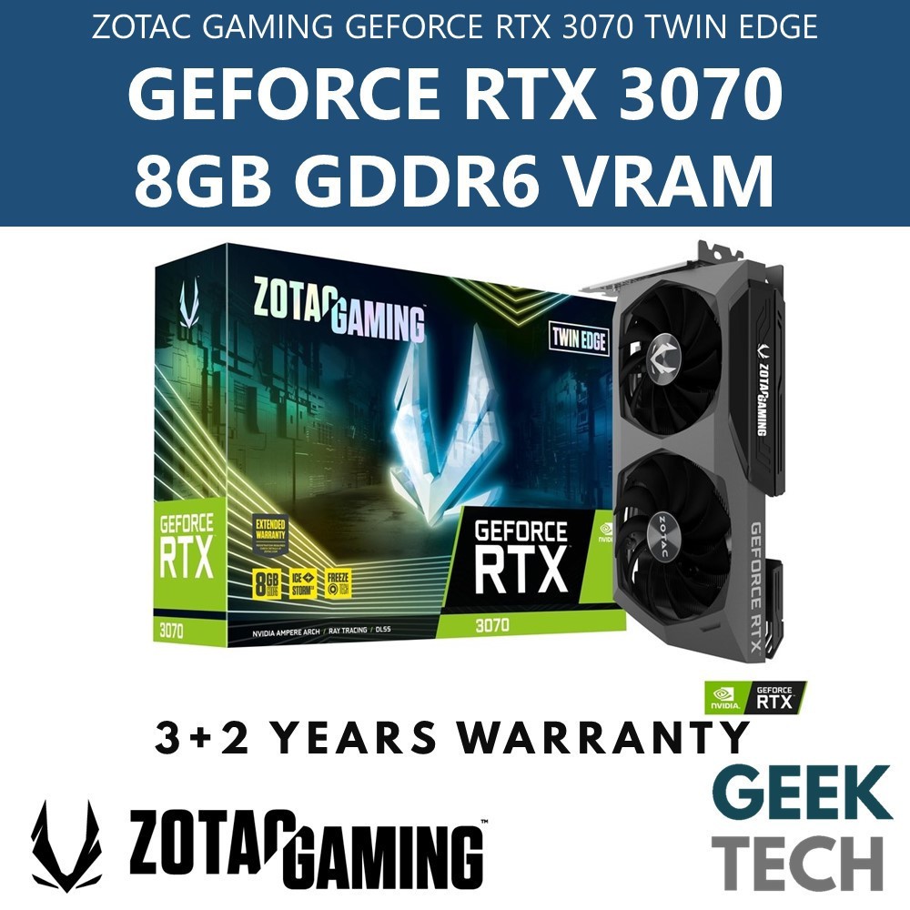 ZOTAC GAMING GeForce RTX 3070 Twin Edge 8GB GDDR6 | Shopee Malaysia