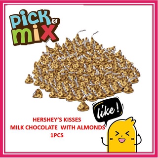 Kisses milk  chocolate with almond 1 pcs