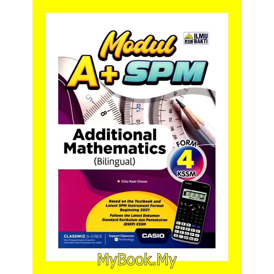 Myb Buku Latihan Modul A Spm Kssm Tingkatan 4 Additional Mathematicsmatematik Tambahan 