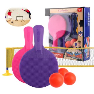 Rubik's cube spot Table Tennis Set with Net Ping Pong Paddle Set children's entertainment Table Tennis rackets environme