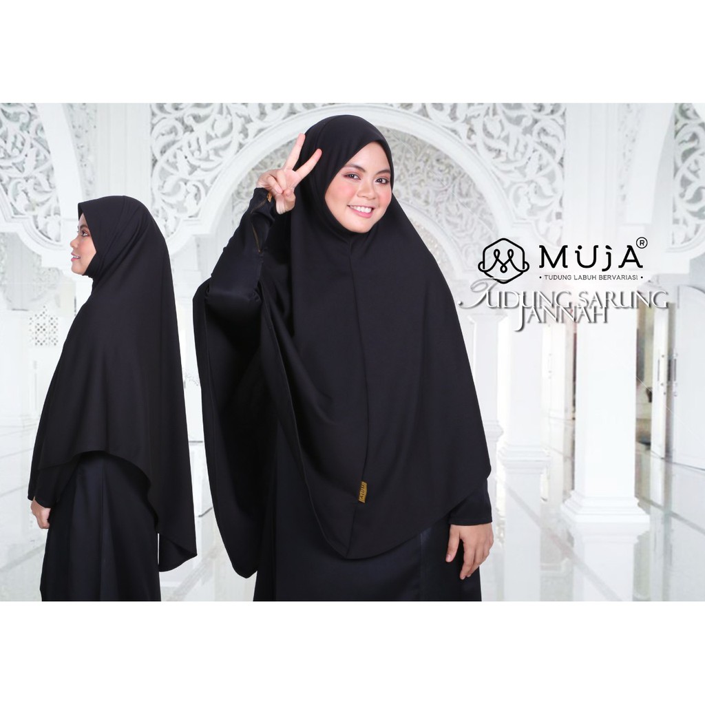 Tudung Sarung Ironless Labuh Plain Tudung Jannah Muja Signature Shopee Malaysia