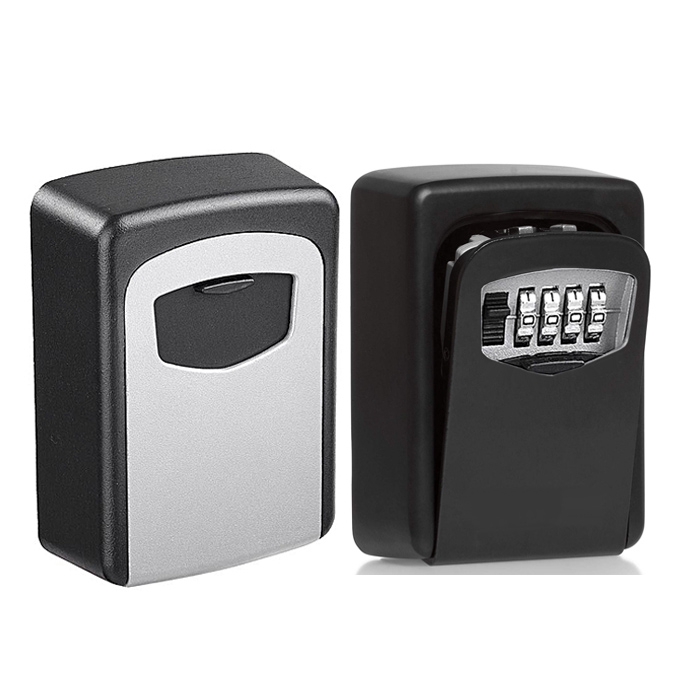 4 Digit Combination Key Safe Lock Storage Box Wall Mounted | Shopee ...