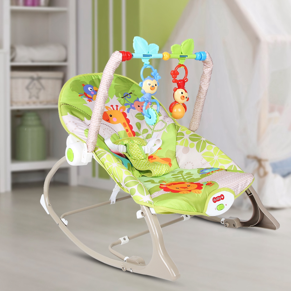 rocking chair and crib