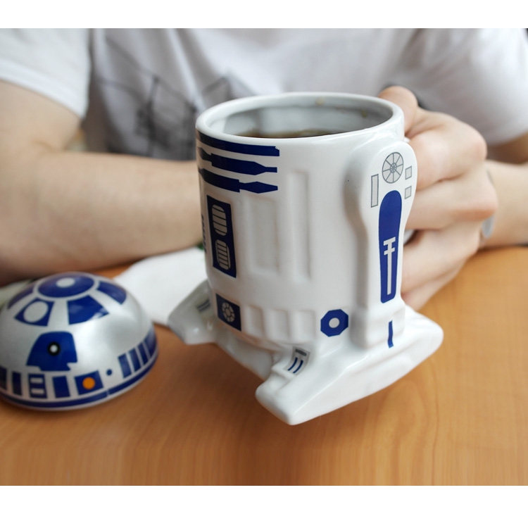 Star Wars R2d2 Robot 12oz 3d Ceramic Coffee Mug Cup Shopee Malaysia