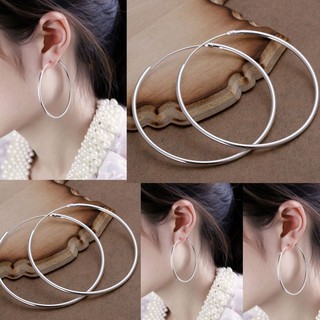 Jewelry 925 Sterling Silver Wedding
Big Earings 925 Crystal Hoop Earrings